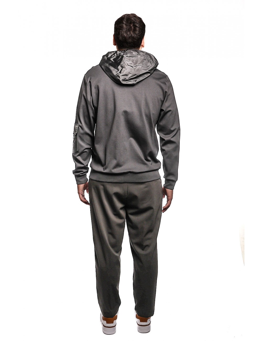 Felpa Uomo Generisch Masturbinho 69 - Grigio Scuro Melange, Taglia M, 80% Cotone 20% Poliestere