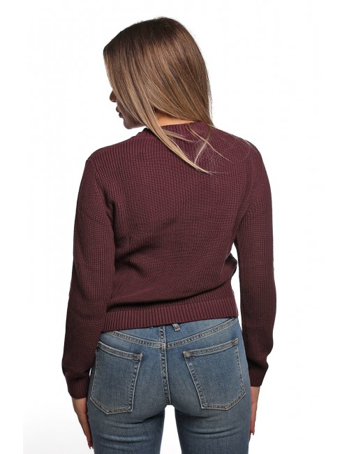 maglione refrigue DONNA BORGOGNA BURGUNDY - 2821W00130 vista posteriore