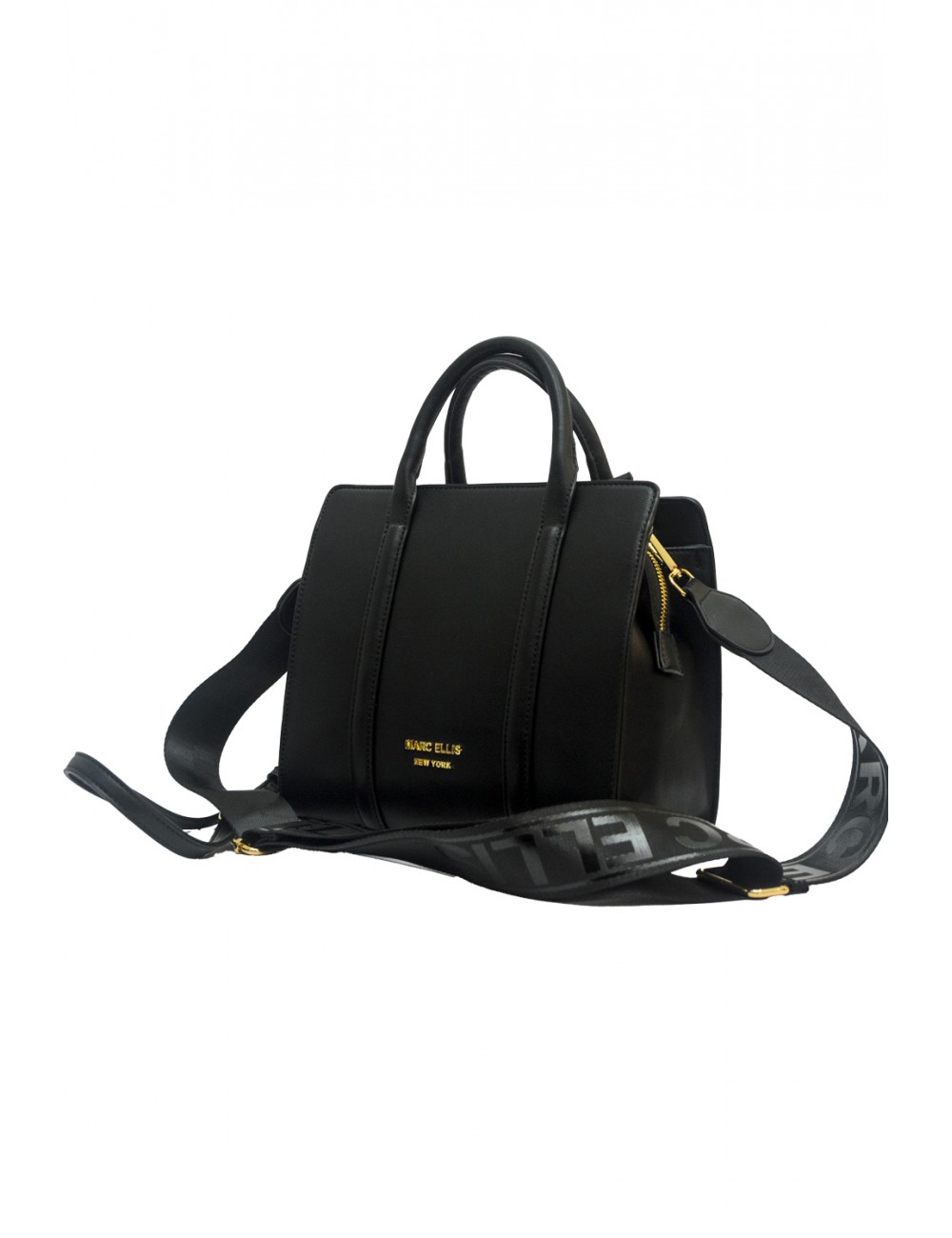 borsa marc ellis DONNA BLACK E GOLD - TRENDY TOTE S vista frontale