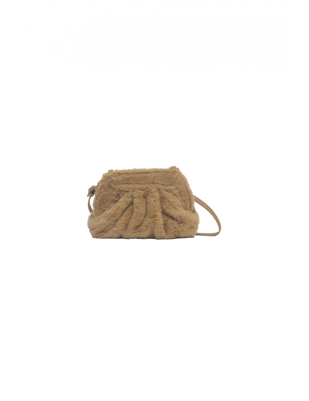 pochette secret pon pon DONNA CAMEL - MARGARET FUR CLUTCH S vista posteriore