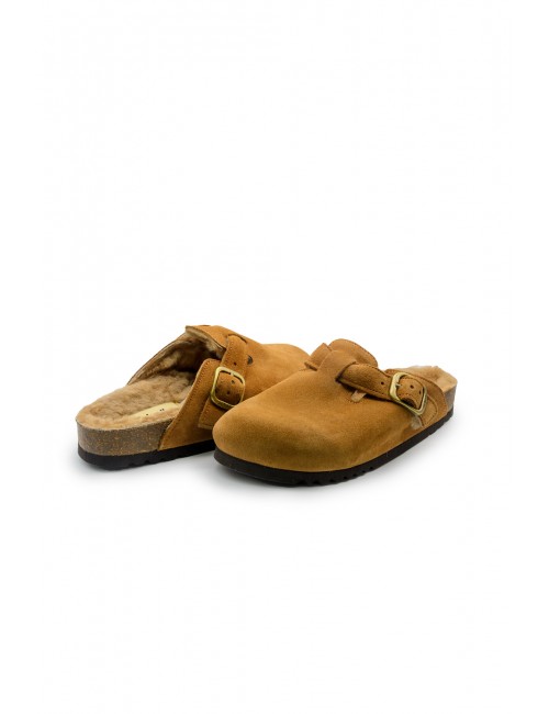sabot scholl DONNA CUOIO COGNAC - FAE NEW F - F31810 1175 vista frontale