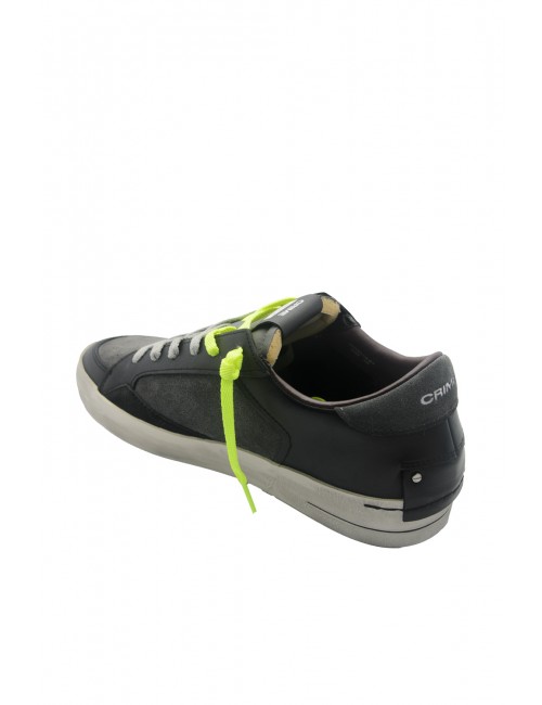 scarpe crime london UOMO NERE - SK8 DELUXE - 11103AA8.33 vista posteriore