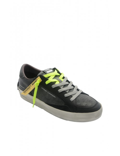 scarpe crime london UOMO NERE - SK8 DELUXE - 11103AA8.33 vista frontale