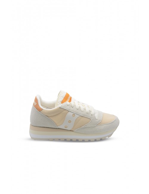 scarpe saucony DONNA ARANCIONE CHIARO IVORY/CREAM - JAZZ TRIPLE - S60530-63 vista laterale 2