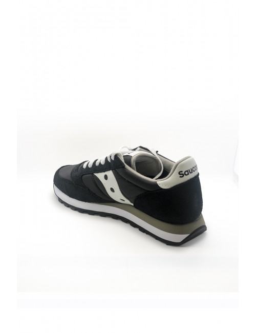 scarpe saucony UOMO NERE E BIANCHE BLK/WHT - JAZZ ORIGINAL - S2044-449 vista posteriore