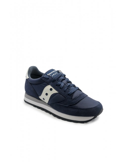 scarpe saucony UOMO BLU E BIANCHE NVY/WHT - JAZZ ORIGINAL - S2044-316 vista frontale