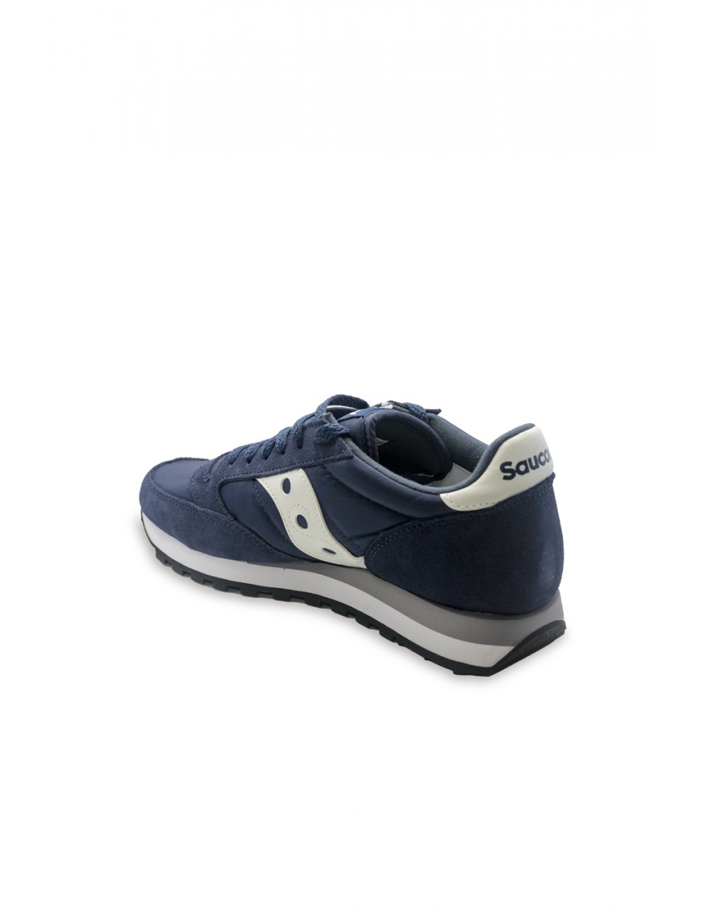 scarpe saucony UOMO BLU E BIANCHE NVY/WHT - JAZZ ORIGINAL - S2044-316 vista posteriore