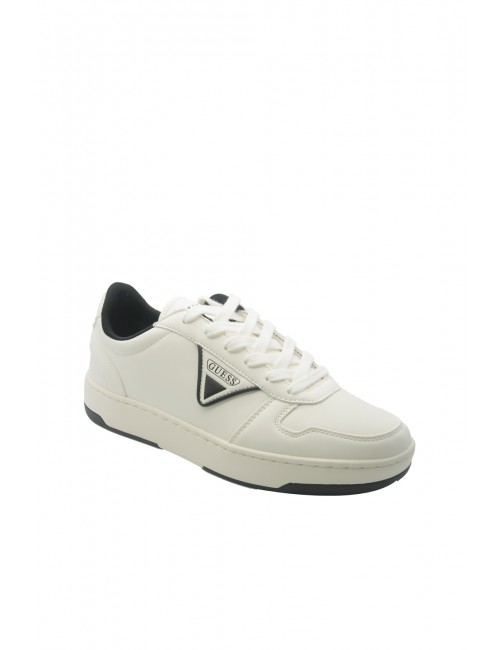 scarpe guess UOMO BIANCHE E NERE WHBLK - FMPVINELE12 vista frontale