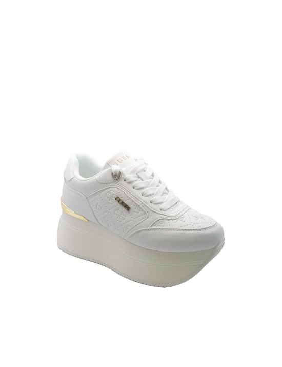 scarpe guess DONNA WHITE - FLPC10FAL12 vista laterale