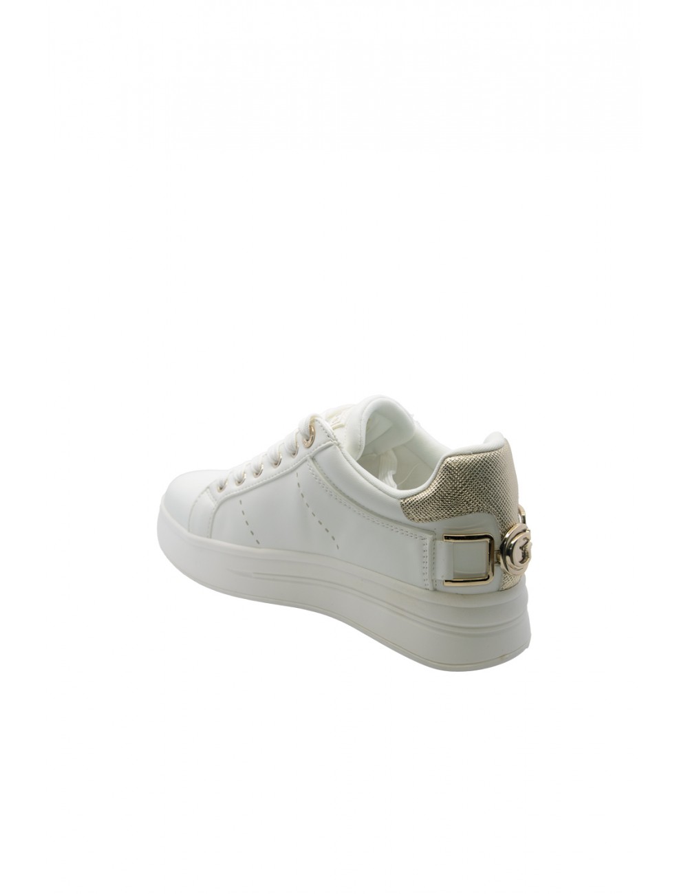 scarpe guess DONNA BIANCHE E ORO WHIGO - FLPWESELE12 vista posteriore