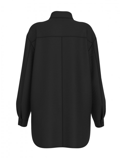 camicia guess DONNA NERA JBLK - V6RH00WL232 vista frontale