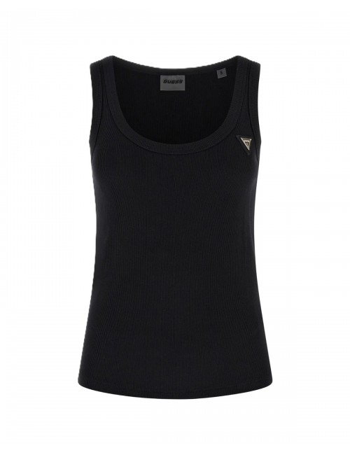 canotta guess DONNA NERA JBLK - V4YP06K8RT2 vista frontale 2