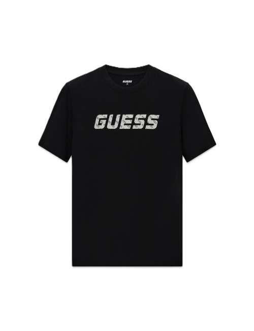 t-shirt guess UOMO NERA JBLK - Z6RI15I3Z14 vista frontale 2