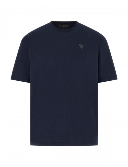 t-shirt guess UOMO BLU A73L - F6GI11K8HM4 vista frontale 2