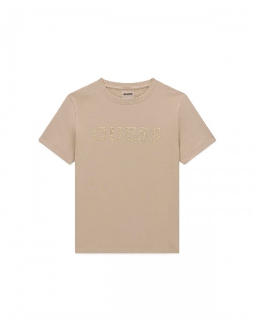t-shirt guess DONNA BEIGE G1BW - V6RI20J1314 vista frontale 2