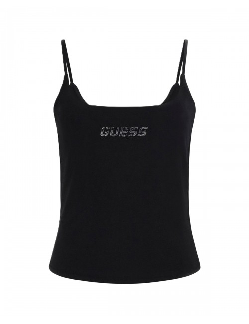top guess DONNA NERO JBLK - V5GP22J1314 vista frontale 2