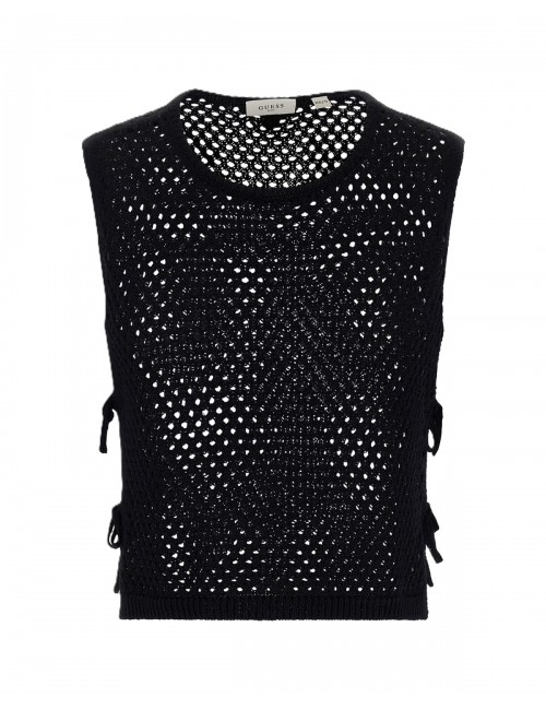 top copricostume guess NERO JBLK - E6GR01Z5632 vista frontale