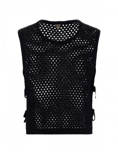 top copricostume guess NERO JBLK - E6GR01Z5632 vista frontale