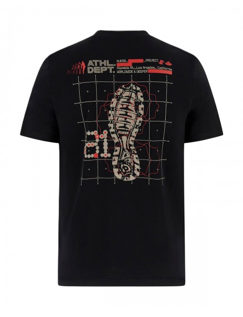 t-shirt guess UOMO NERA JBLK - Z6RI14I3Z14 vista posteriore