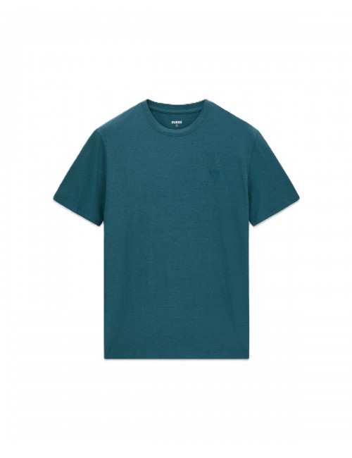 t-shirt guess UOMO VERDE PETROLIO A745 - Z2YI12JR06K vista frontale 2