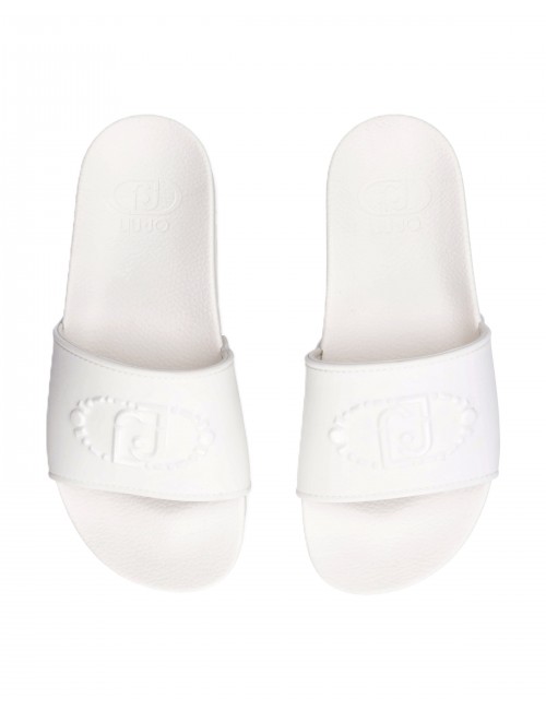 ciabatte liu jo DONNA WHITE 01111 - BA6077EX028 vista superiore