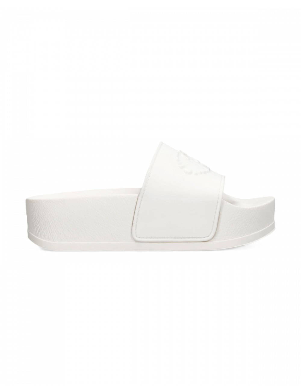 ciabatte liu jo DONNA WHITE 01111 - BA6077EX028 vista laterale