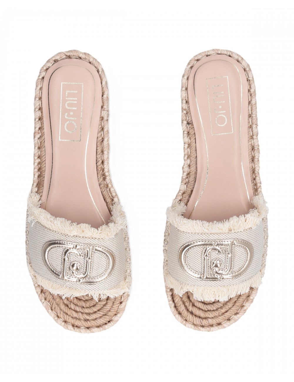 sandali liu jo DONNA BEIGE E ORO NATURAL/LIGHT GOLD S4150 - SA6099TX536 vista superiore