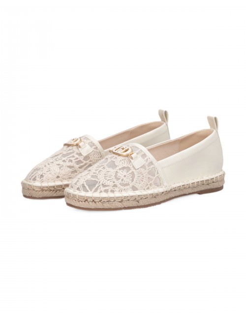 espadrillas liu jo DONNA PANNA NATURAL 00005 - SA6097EX349 vista laterale 2