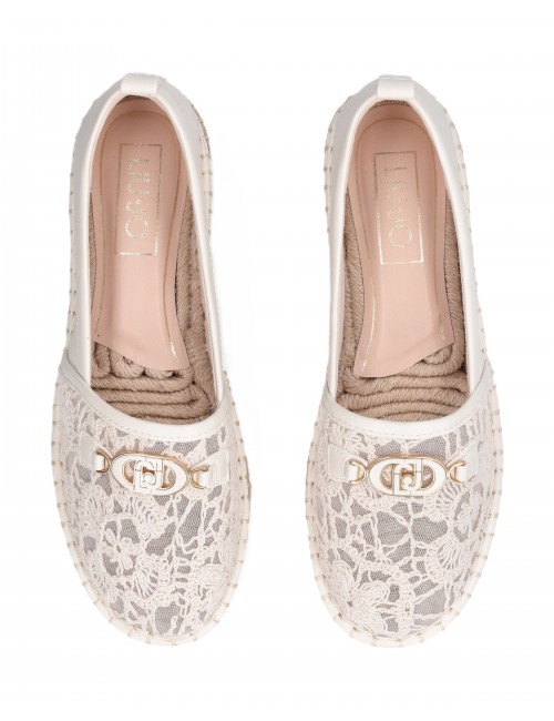 espadrillas liu jo DONNA PANNA NATURAL 00005 - SA6097EX349 vista superiore