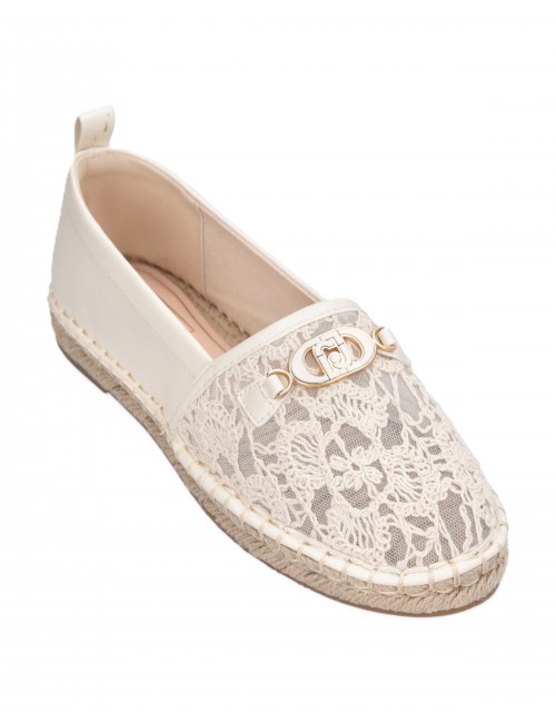 espadrillas liu jo DONNA PANNA NATURAL 00005 - SA6097EX349 vista frontale