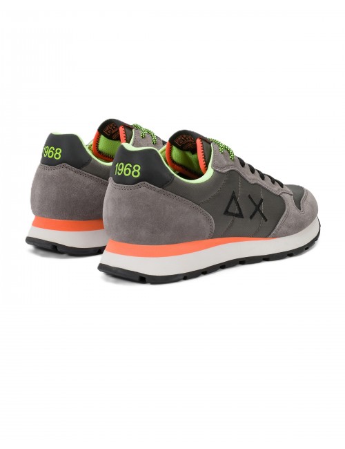 scarpe sun68 GRIGIE 99 INCHIOSTRO - Z36102 TOM FLUO vista posteriore