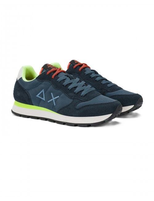 scarpe sun68 UOMO 07 NAVY BLUE - Z36102 TOM FLUO vista frontale