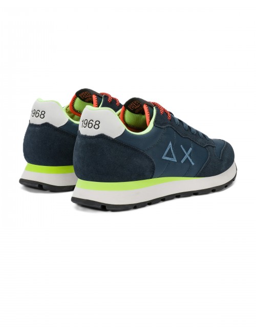 scarpe sun68 UOMO 07 NAVY BLUE - Z36102 TOM FLUO vista posteriore