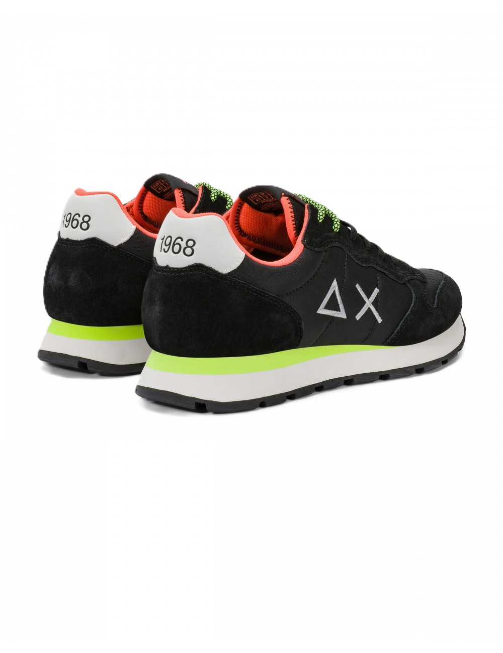 scarpe sun68 UOMO 11 NERE - Z36102 TOM FLUO vista posteriore