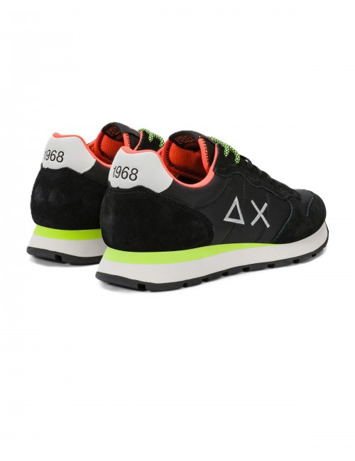 scarpe sun68 UOMO 11 NERE - Z36102 TOM FLUO vista posteriore
