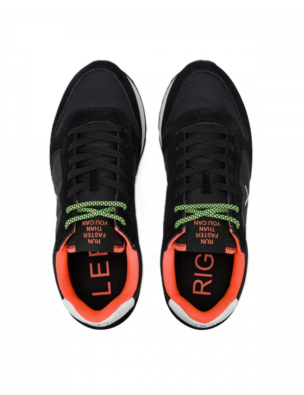 scarpe sun68 UOMO 11 NERE - Z36102 TOM FLUO vista superiore