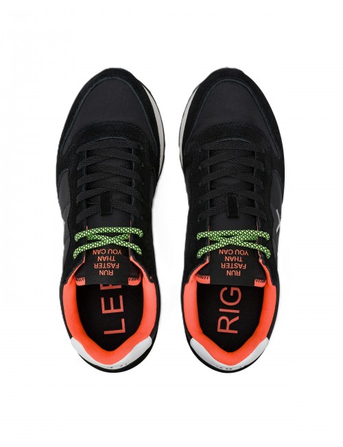 scarpe sun68 UOMO 11 NERE - Z36102 TOM FLUO vista superiore