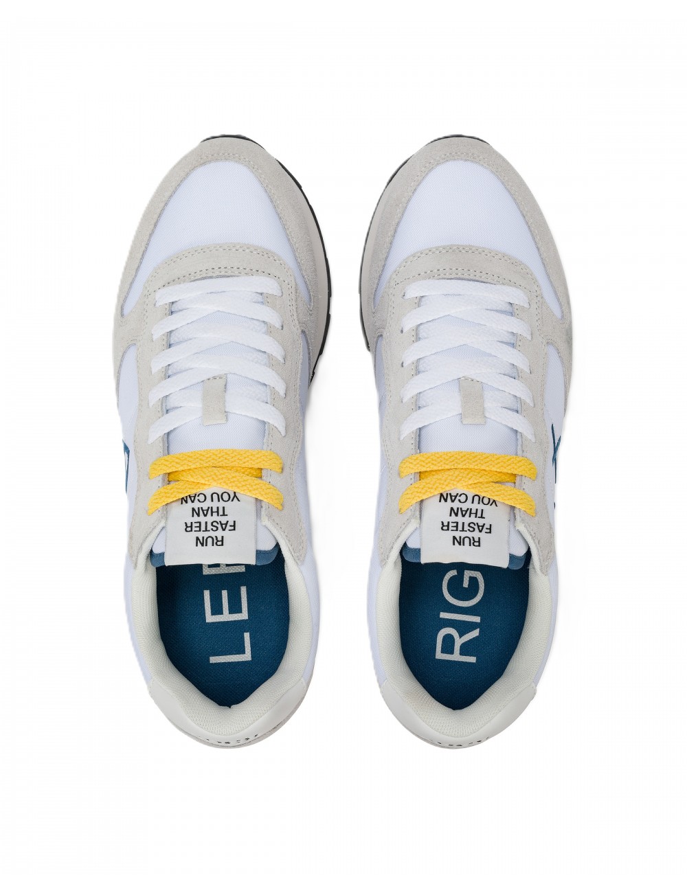 scarpe sun68 UOMO 01 BIANCHE - Z36101 TOM SOLID vista superiore