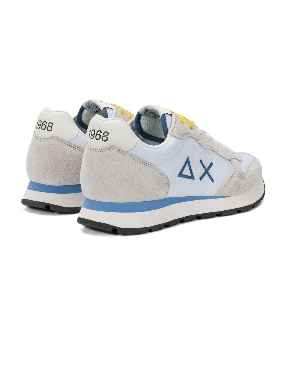 scarpe sun68 UOMO 01 BIANCHE - Z36101 TOM SOLID vista posteriore