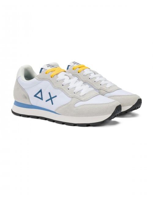scarpe sun68 UOMO 01 BIANCHE - Z36101 TOM SOLID vista frontale