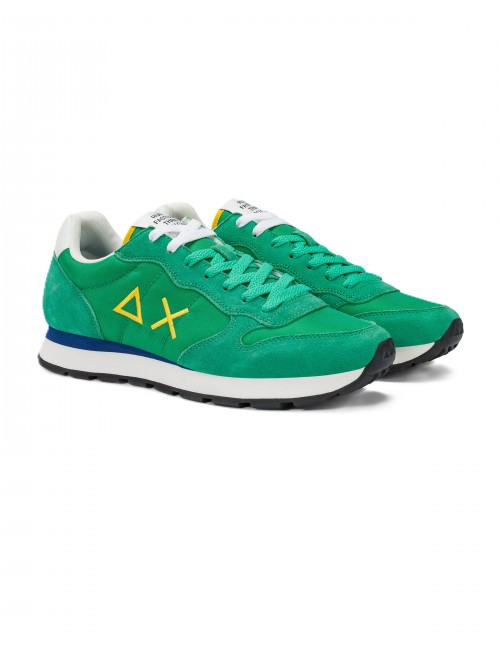 scarpe sun68 UOMO 88 VERDE PRATO - Z36101 TOM SOLID vista frontale