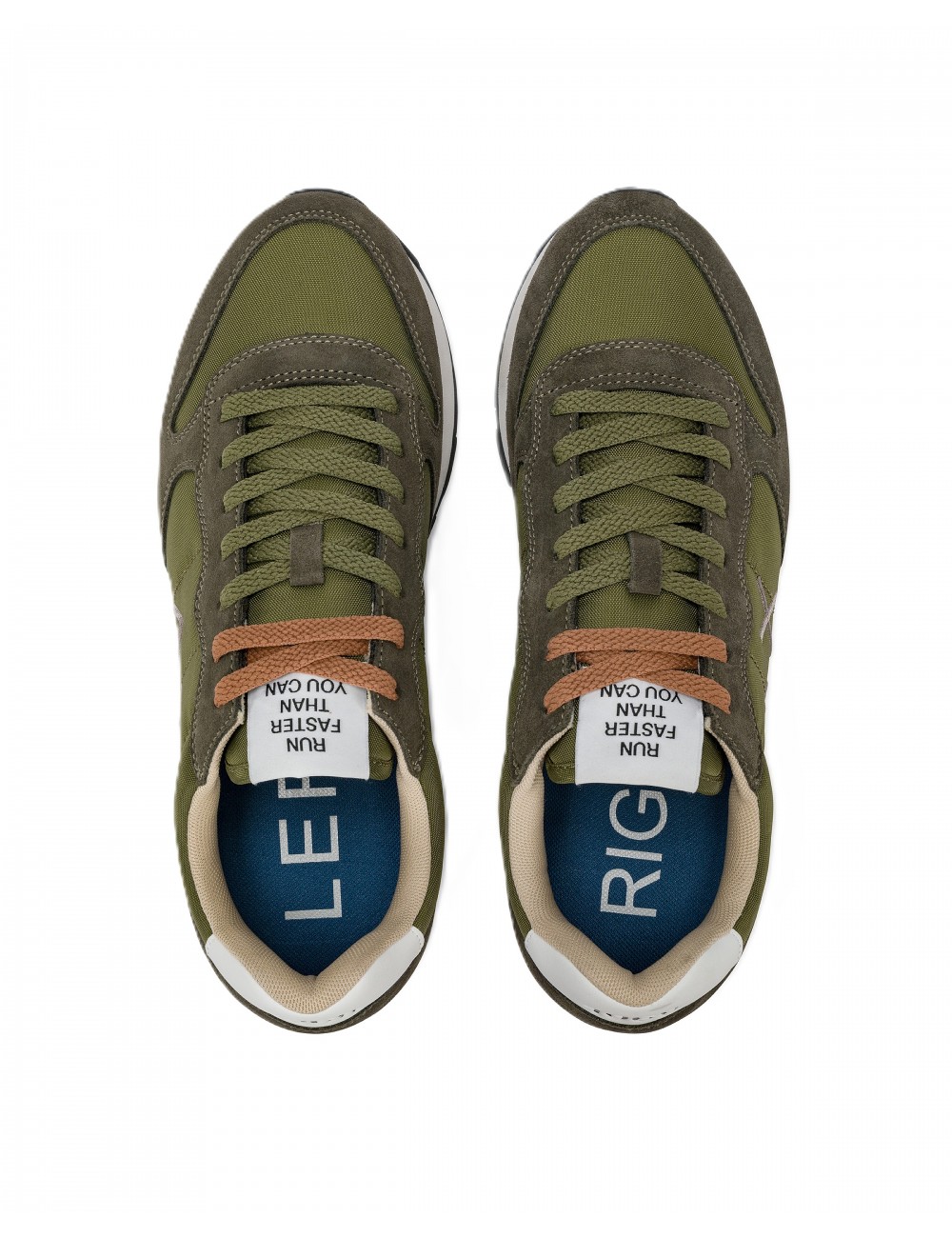scarpe sun68 UOMO 19 MILITARE - Z36101 TOM SOLID vista superiore