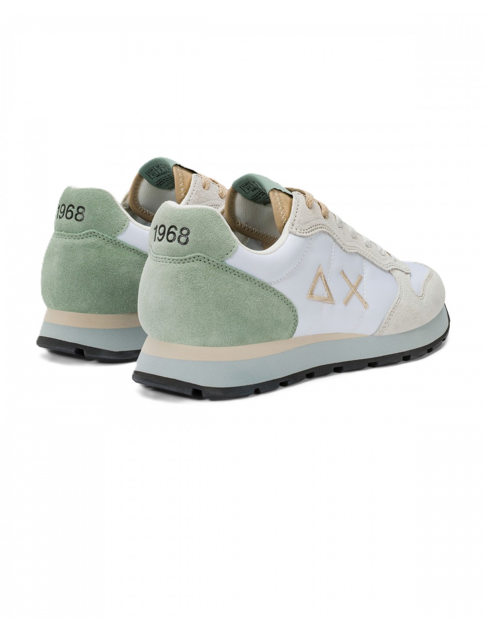scarpe sun68 UOMO 01 BIANCHE - Z36106 TOM MULTICOLOR vista posteriore