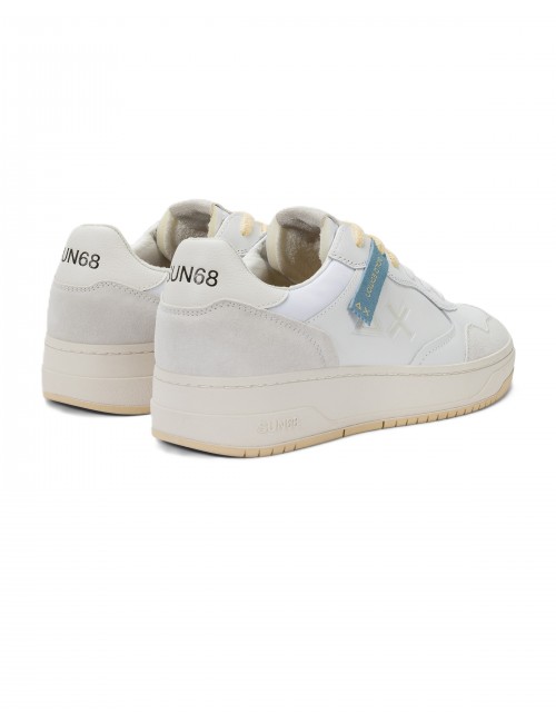 scarpe sun68 UOMO 01 BIANCHE - Z36153 BIG BASKET EVO vista posteriore