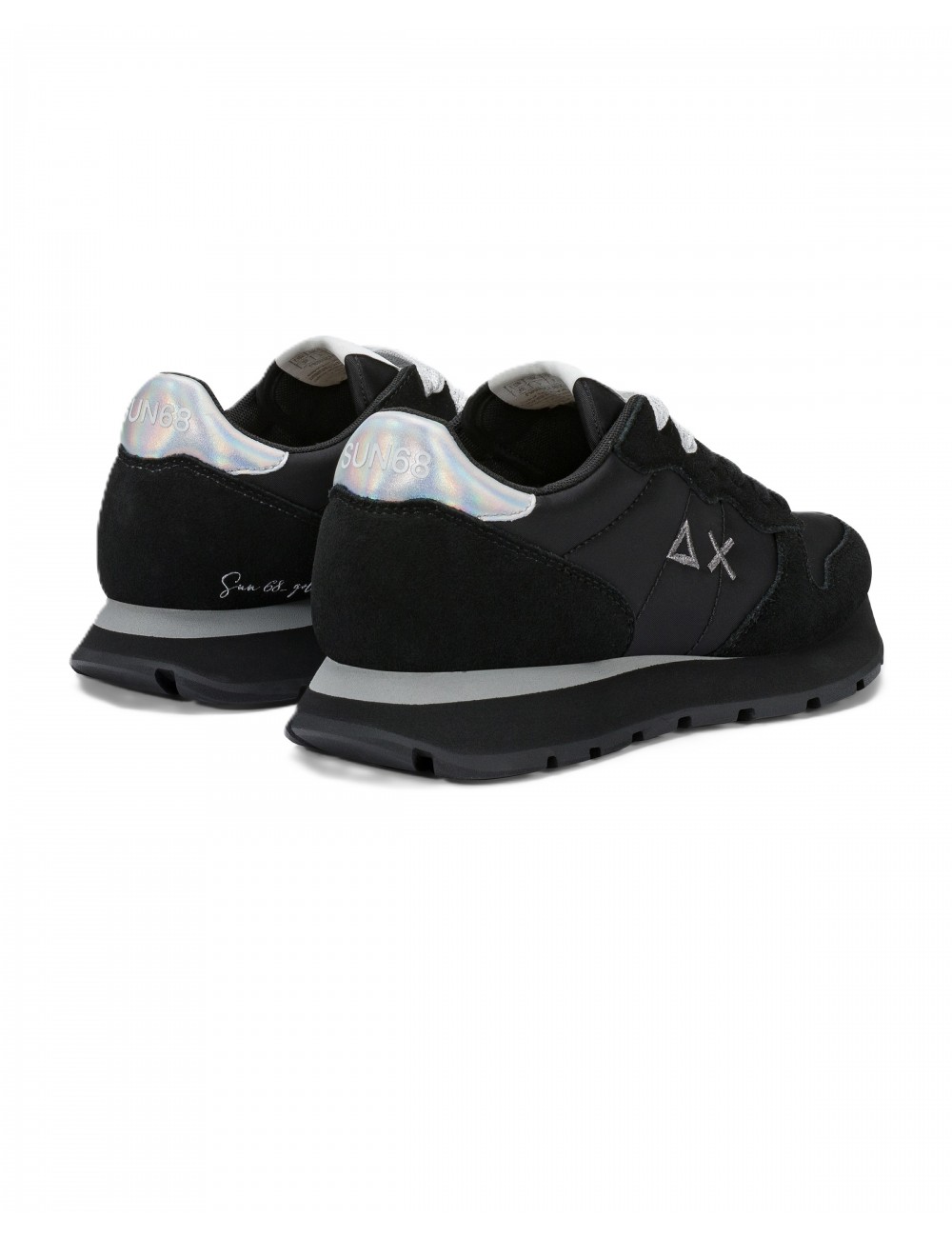 scarpe sun68 DONNA 1144 NERO/ARGENTO - Z36202 ALLY GOLD SILVER vista posteriore