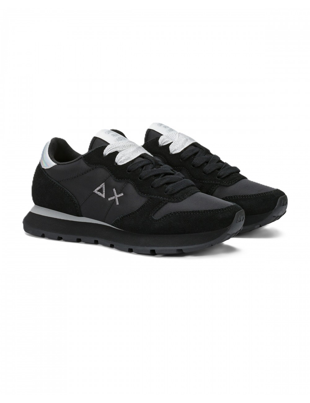 scarpe sun68 DONNA 1144 NERO/ARGENTO - Z36202 ALLY GOLD SILVER vista laterale