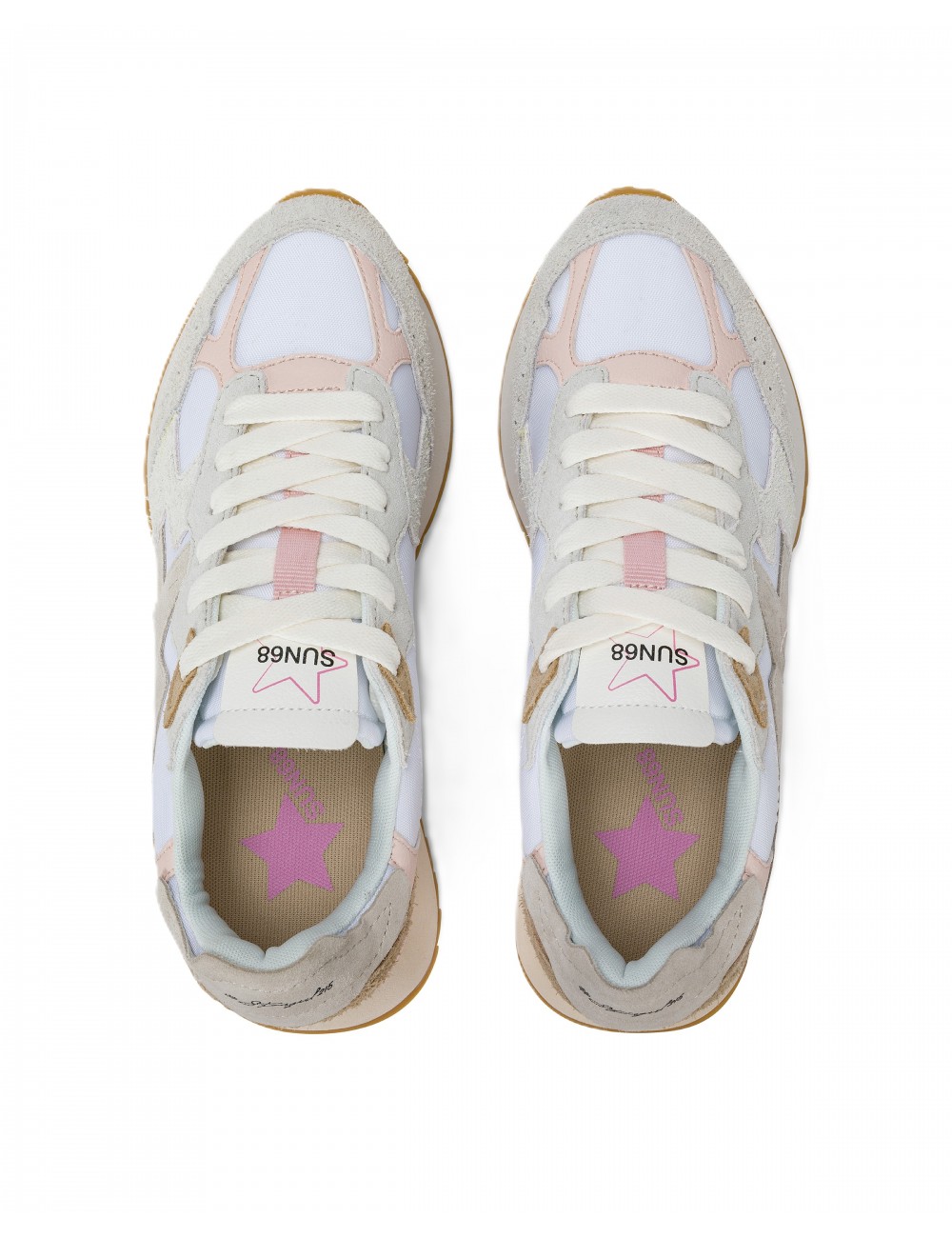 scarpe sun68 DONNA 01 BIANCHE - Z36215 STARGIRL MULTICOLOR OPTION vista superiore