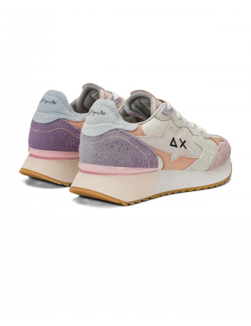 scarpe sun68 DONNA 31 BIANCO PANNA - Z36215 STARGIRL MULTICOLOR OPTION vista posteriore
