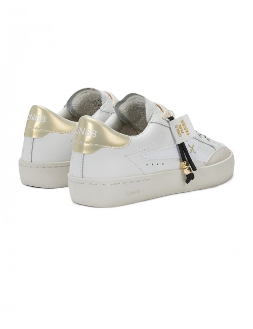 scarpe sun68 DONNA 01 BIANCHE - Z36242 KATY LEATHER  vista posteriore