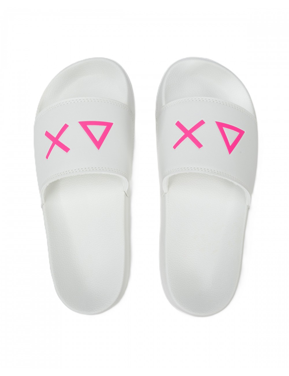 ciabatte sun68 DONNA 01 BIANCHE - X36210 vista frontale